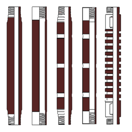Tubing pump configurations