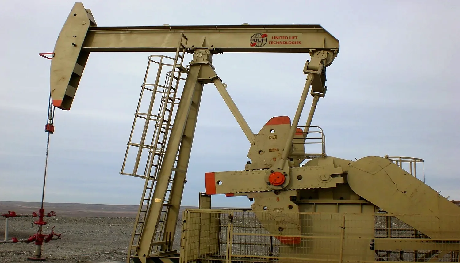 ULT pumping units on a well site