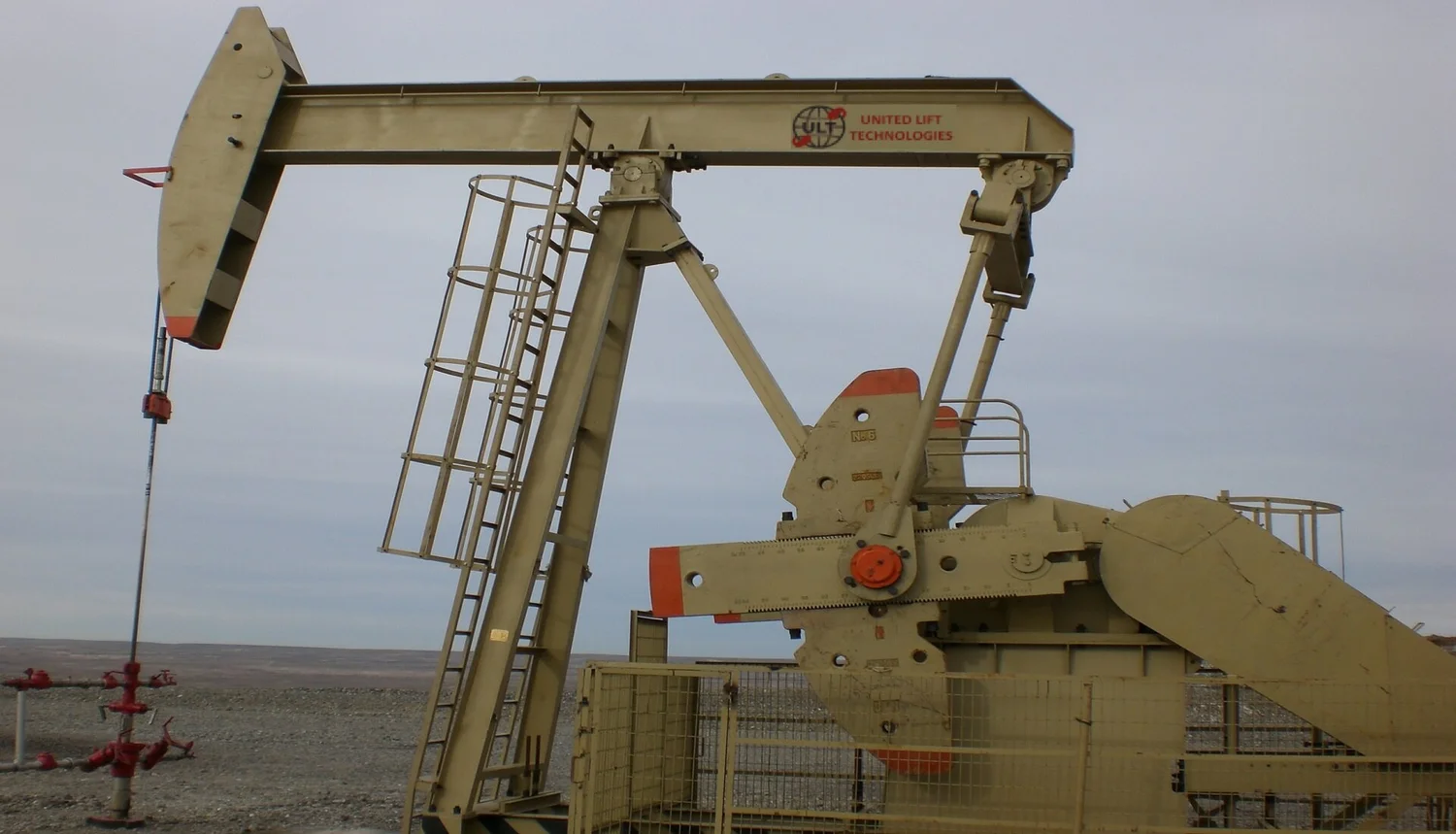 ULT pumping units on a well site